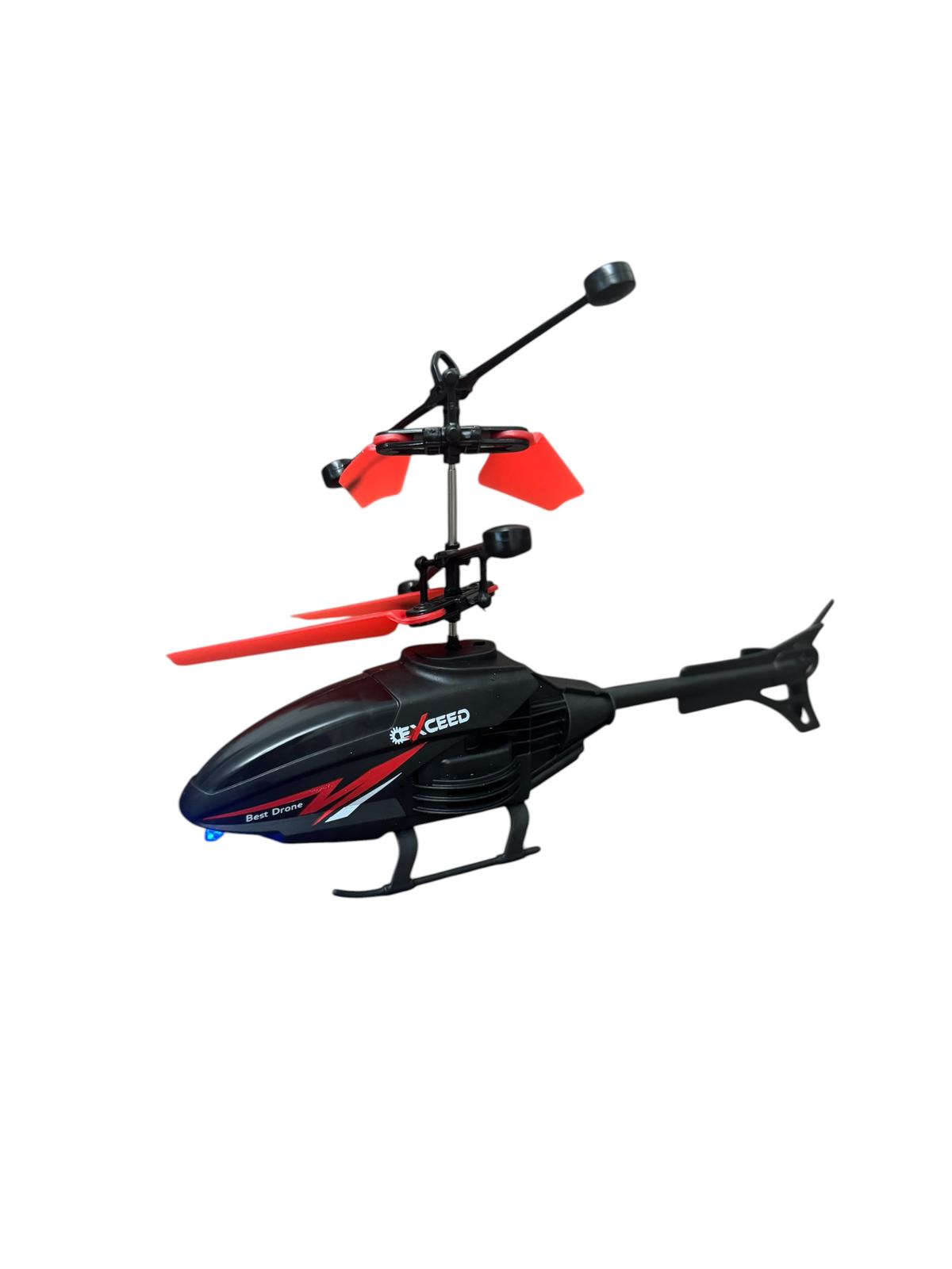 Elicopter zburător cu senzor de mișcare și telecomandă, dinamic 2 în 1, jucărie interactivă USB, 14+ ani