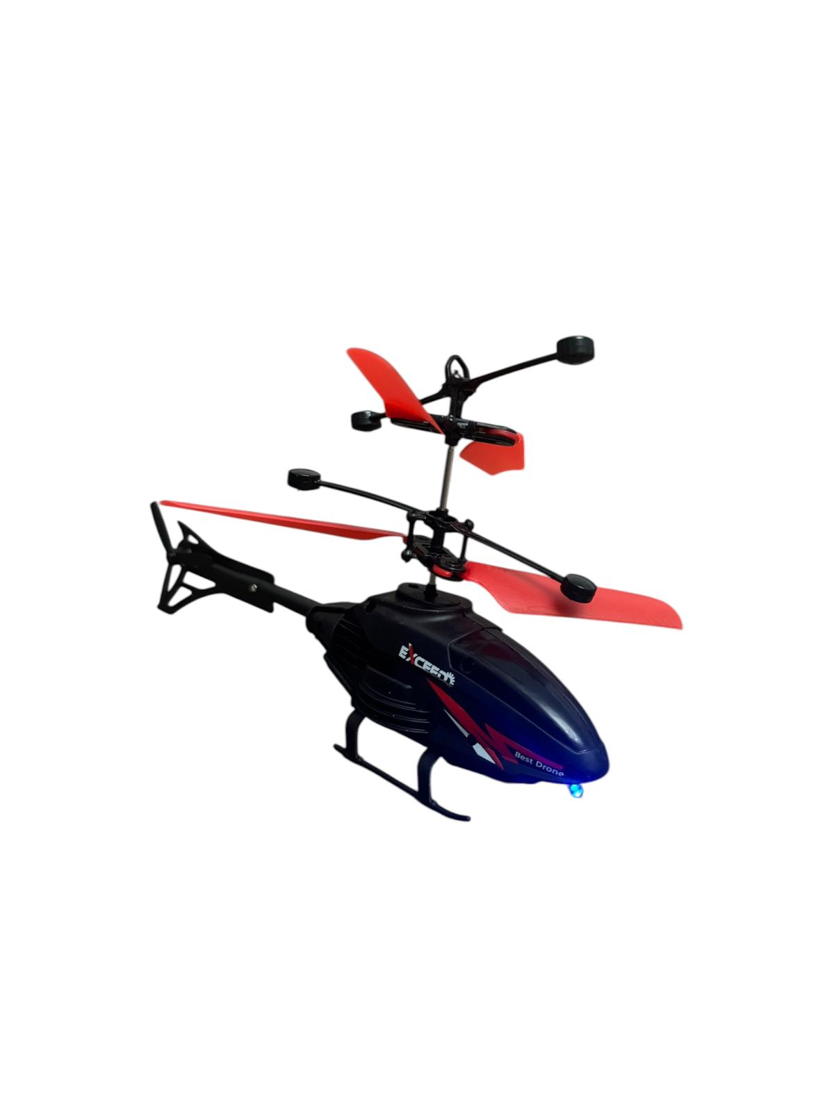 Elicopter zburător cu senzor de mișcare și telecomandă, dinamic 2 în 1, jucărie interactivă USB, 14+ ani