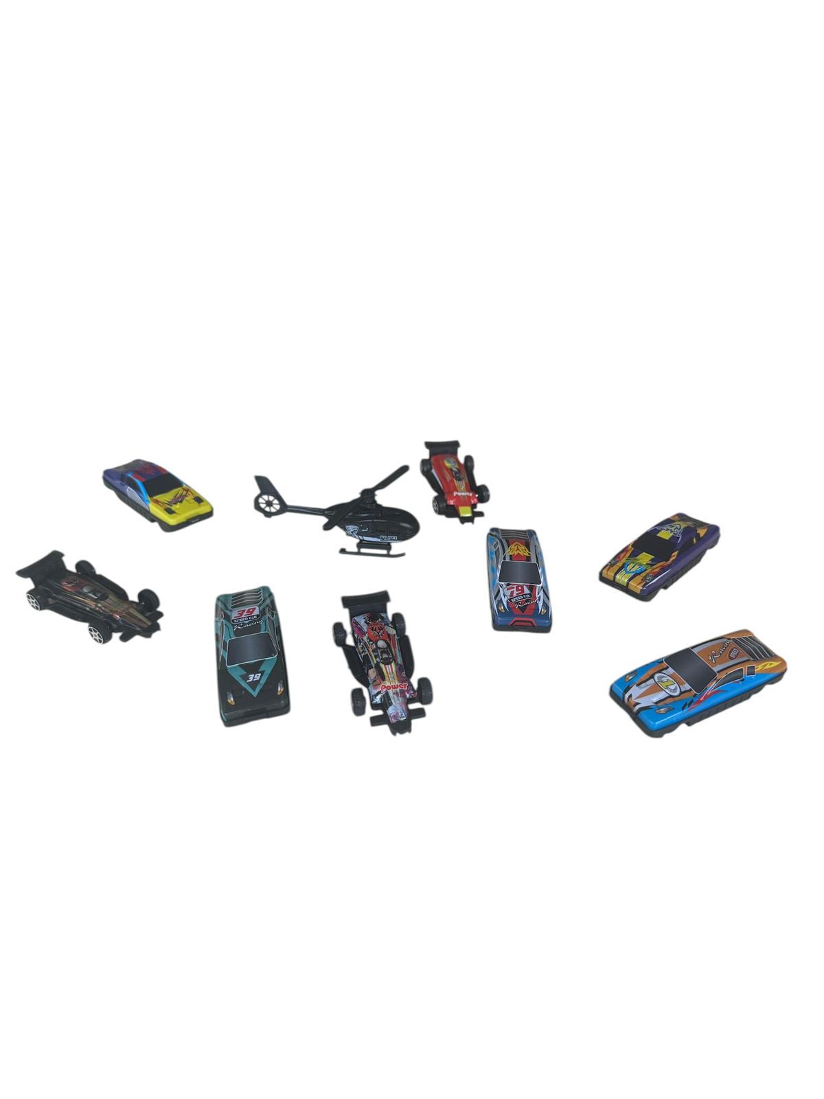 Set Mare 50 Mașinuțe Sport de Curse, Scară 1:64, Free Wheel, modele diverse, 3+ ani
