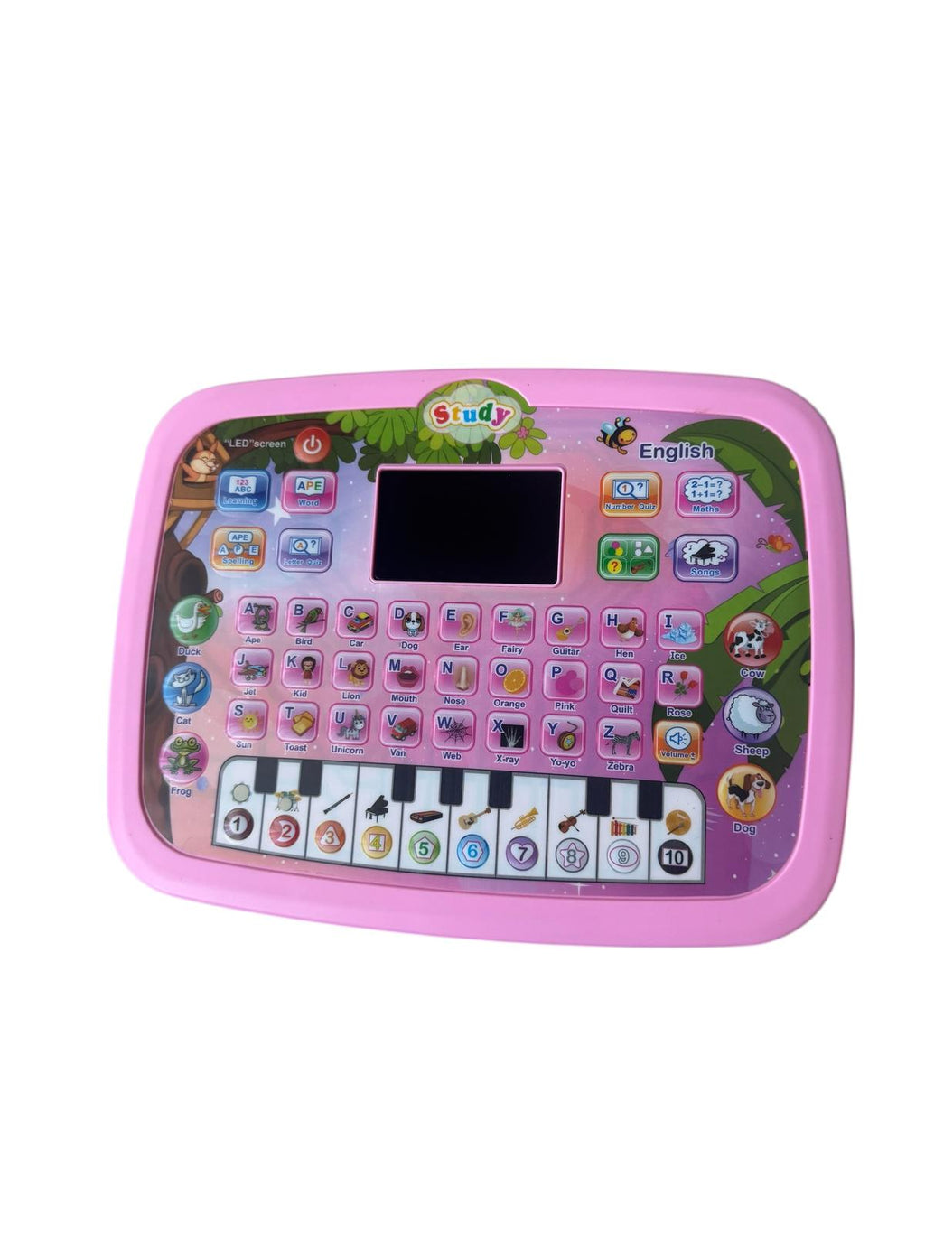 Set Cadou Educativ Copii -  Telefon Interactiv + Tabletă Educațională tip Computer, lumini și sunete, Roz
