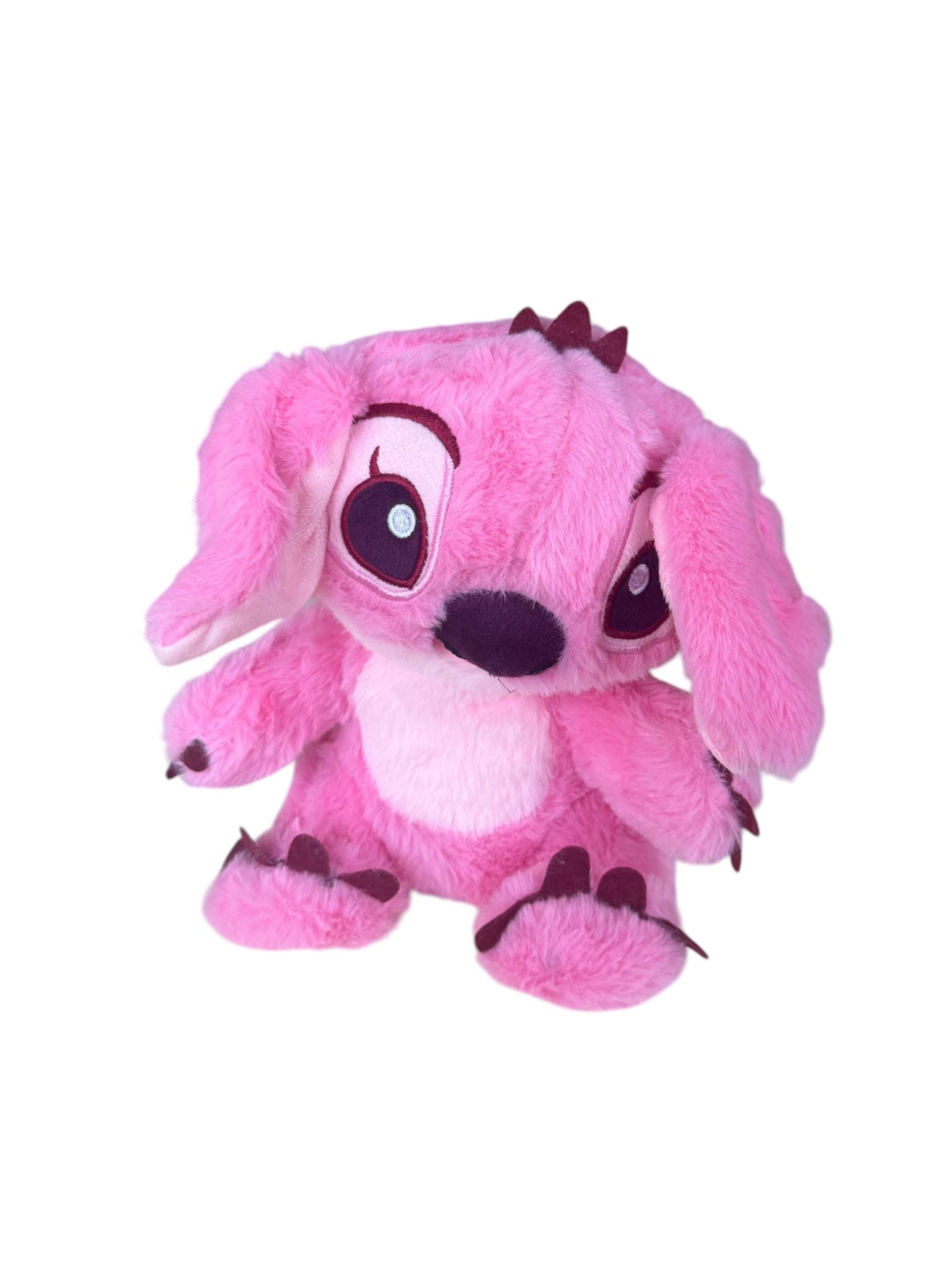 Jucărie de Pluș tip Stitch Interactivă cu Funcție Respirație, Sunete și Mișcare, Roz