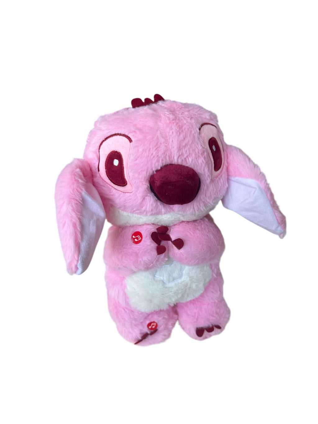 Jucărie de Pluș tip Stitch Interactivă cu Mișcare Urechi și Cântece, Roz