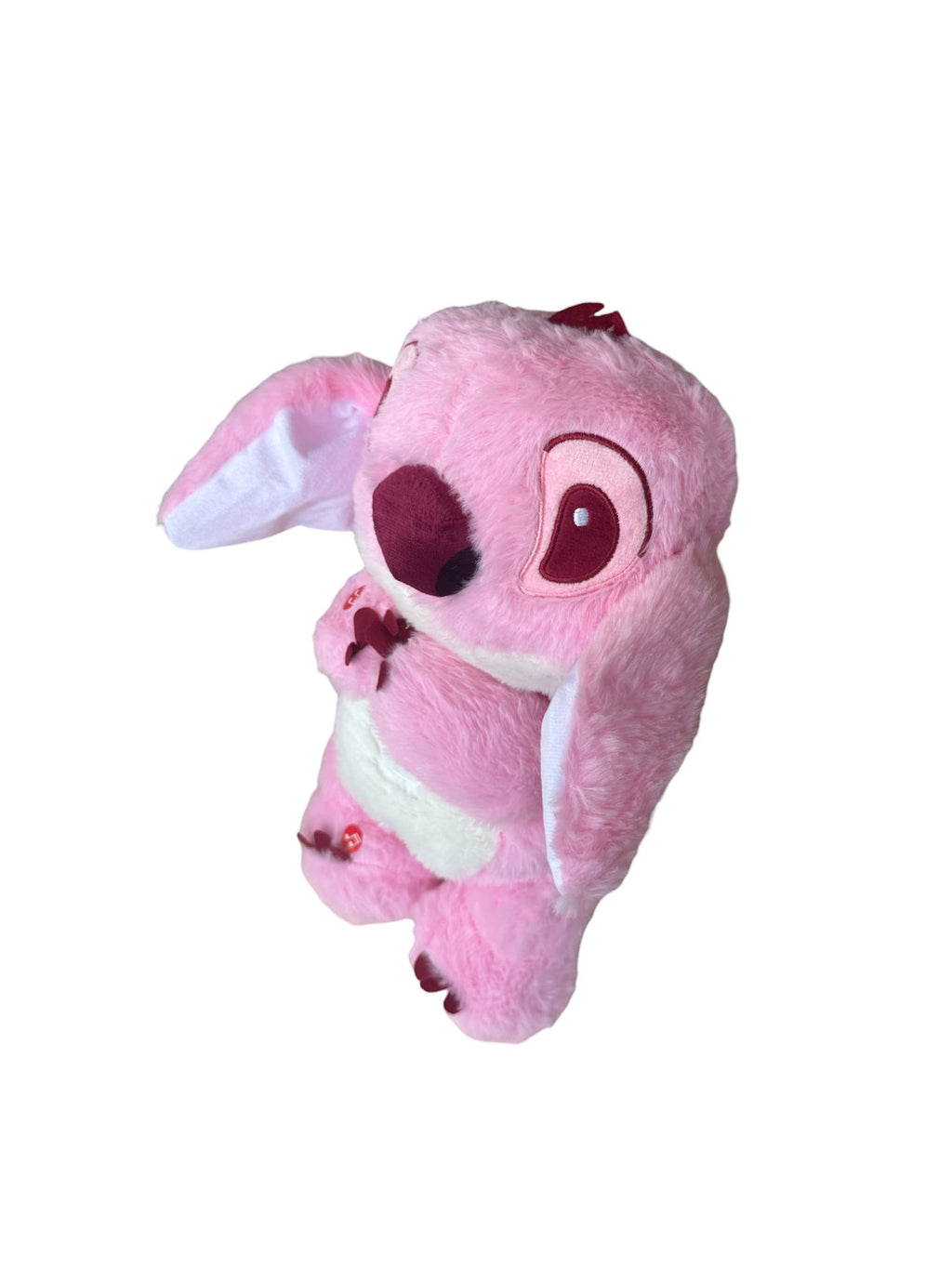 Jucărie de Pluș tip Stitch Interactivă cu Mișcare Urechi și Cântece, Roz