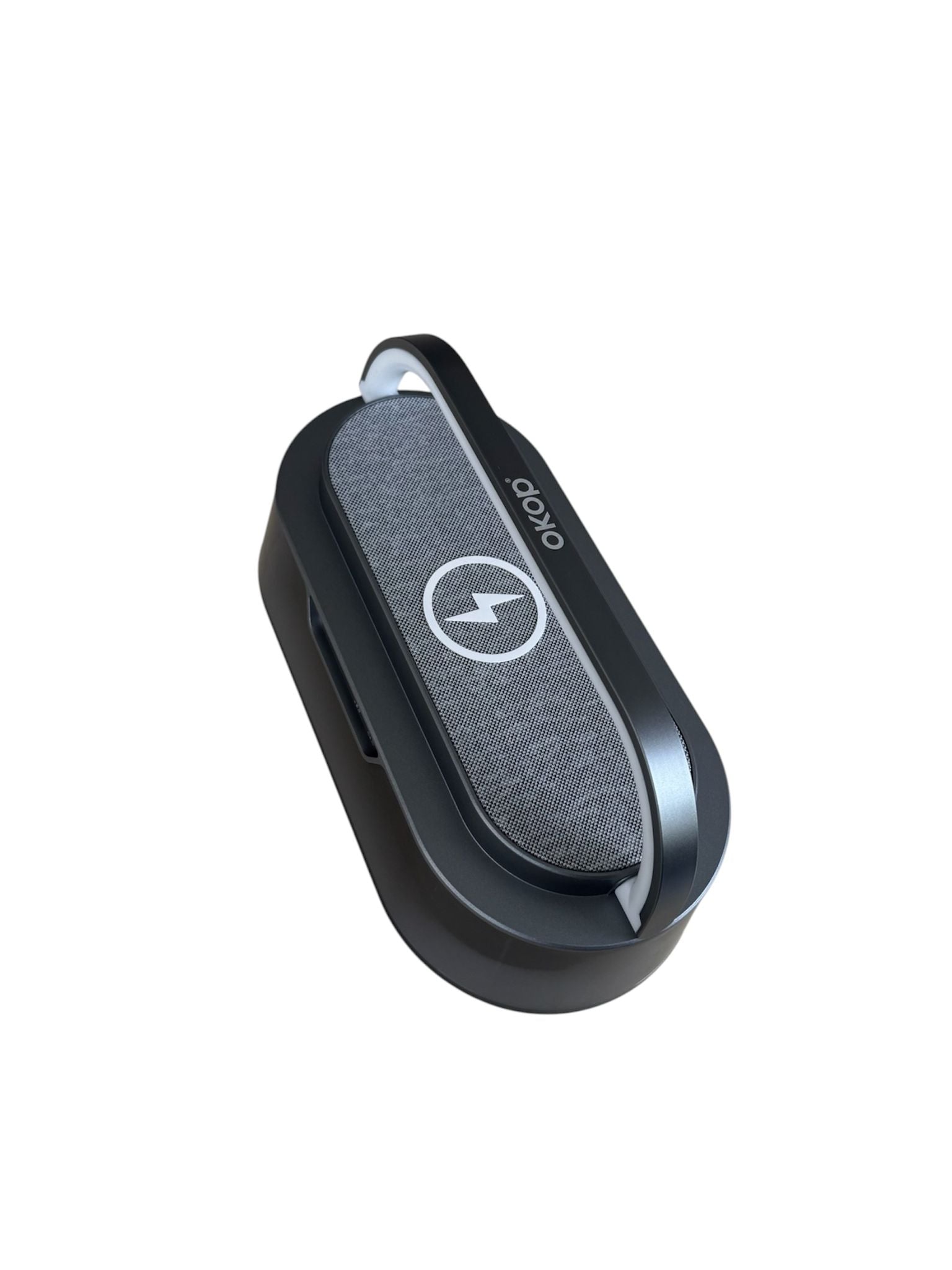Boxă Portabilă Bluetooth, Încărcare Wireless 15W, RGB, Ceas și Alarmă, 10W, Pliabilă 180°