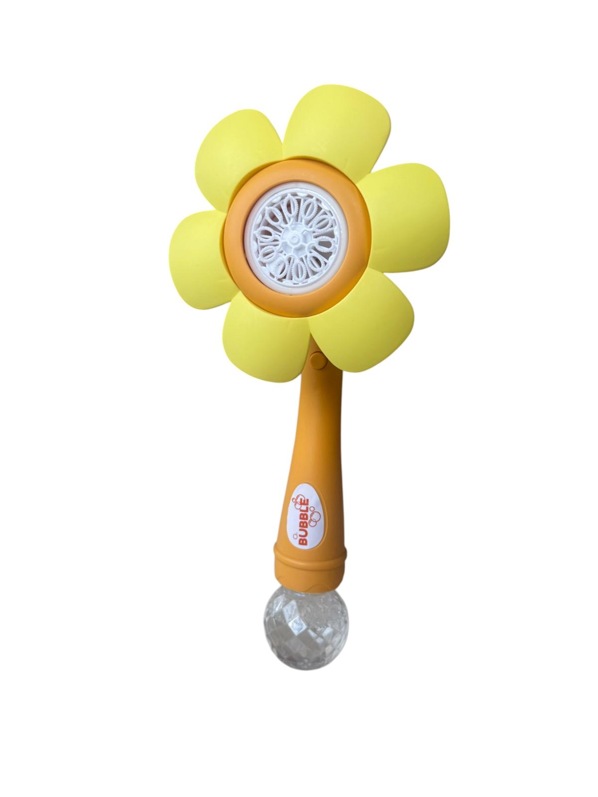 Jucărie Pistol de făcut Baloane de Săpun, Model Floarea Soarelui, Interactiv, 3+ Ani