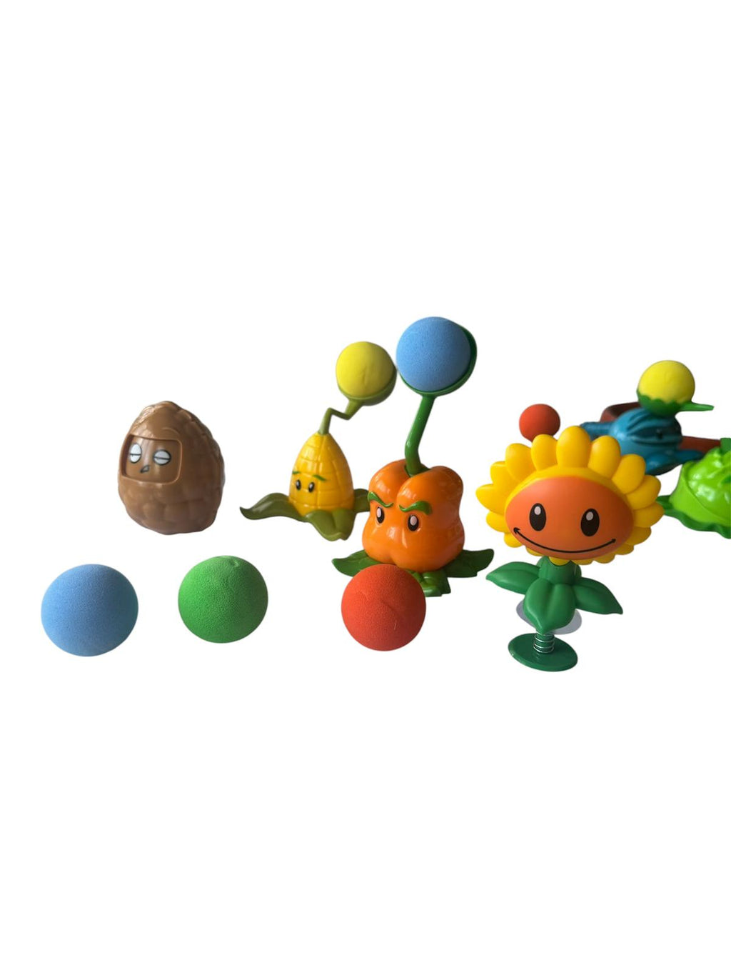 Set Figurine Model Tip Plants vs Zombies cu 10 Personaje și Mingi Spumă, Joc Interactiv, 3+ Ani
