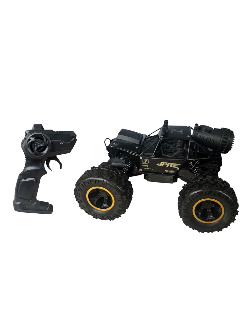 Mașină RC Off-Road 4x4 cu Telecomandă 2.4GHz, Funcție Spray, cu Suport Telefon, Negru