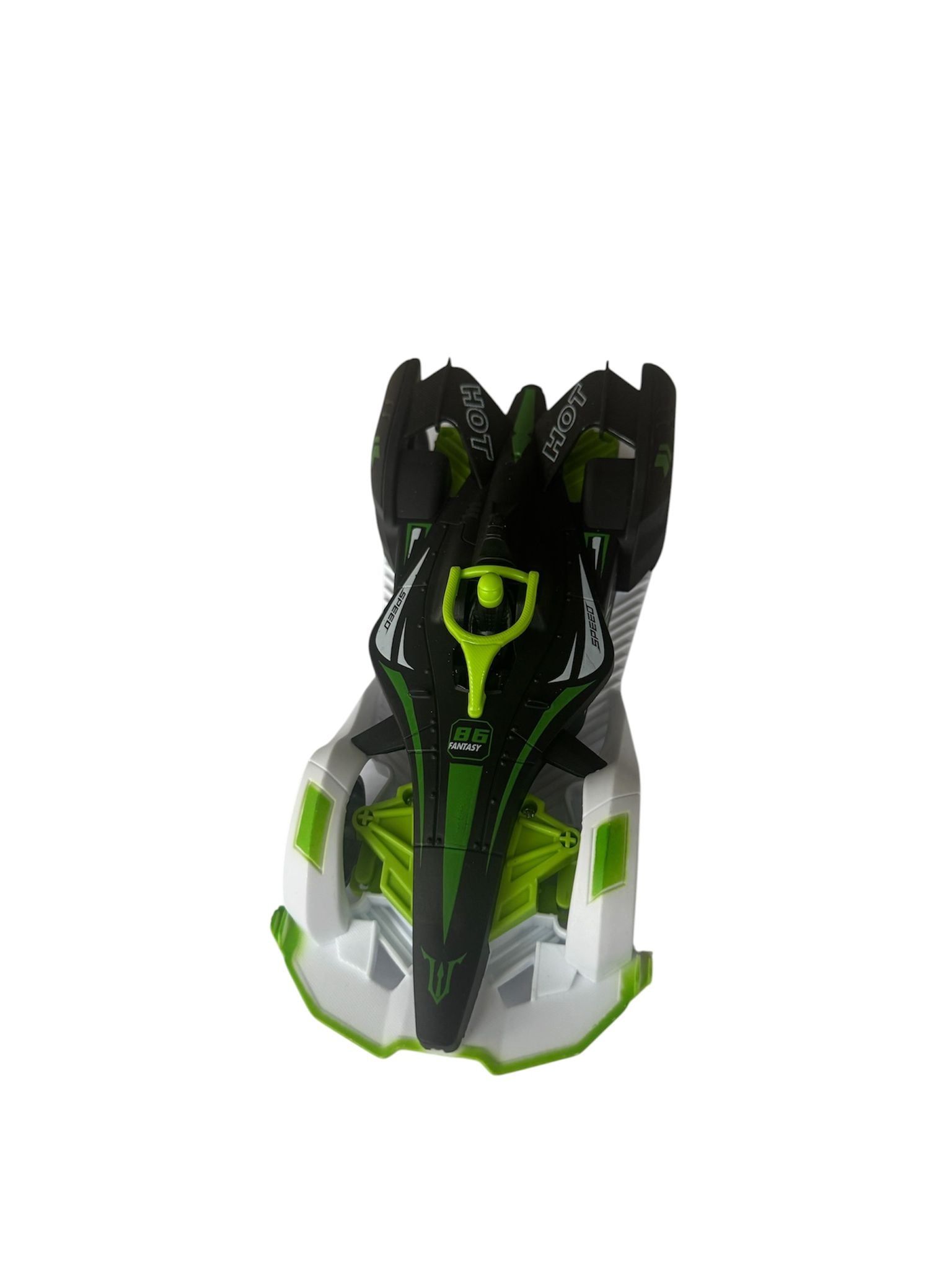 Mașină de Curse cu Telecomandă Sport Racer, Lumini, Direcție Reglabilă, 3+ Ani, Verde și Negru