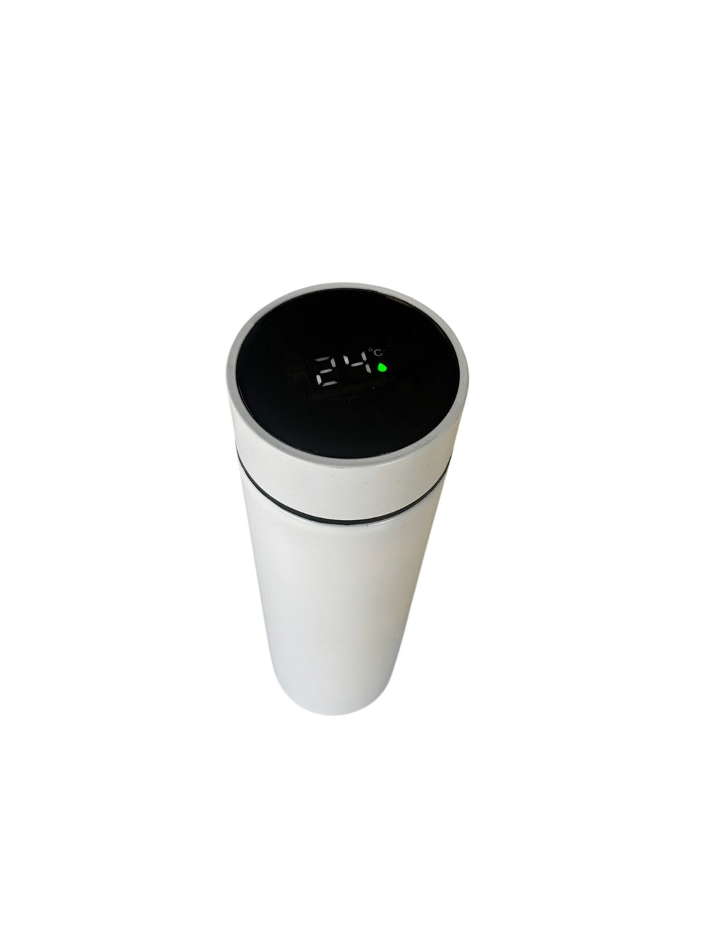Termos Inteligent 500 ml cu Display LED Temperatură, Inox 304, Smart Cup, Alb