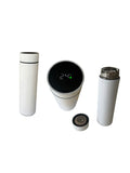 Termos Inteligent 500 ml cu Display LED Temperatură, Inox 304, Smart Cup, Alb