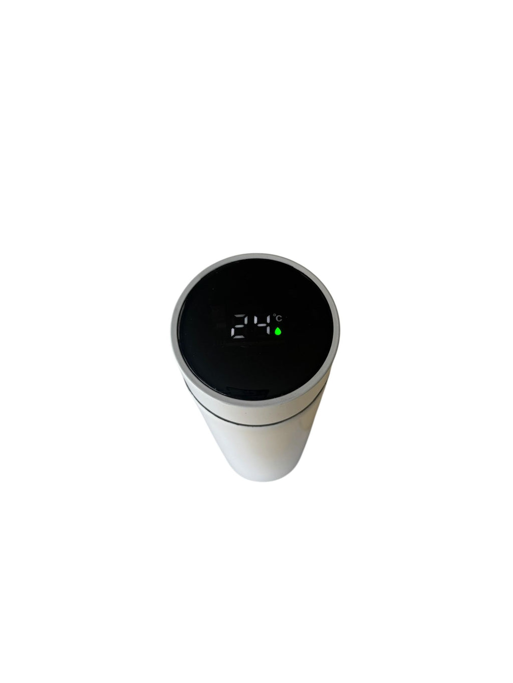 Termos Inteligent 500 ml cu Display LED Temperatură, Inox 304, Smart Cup, Alb