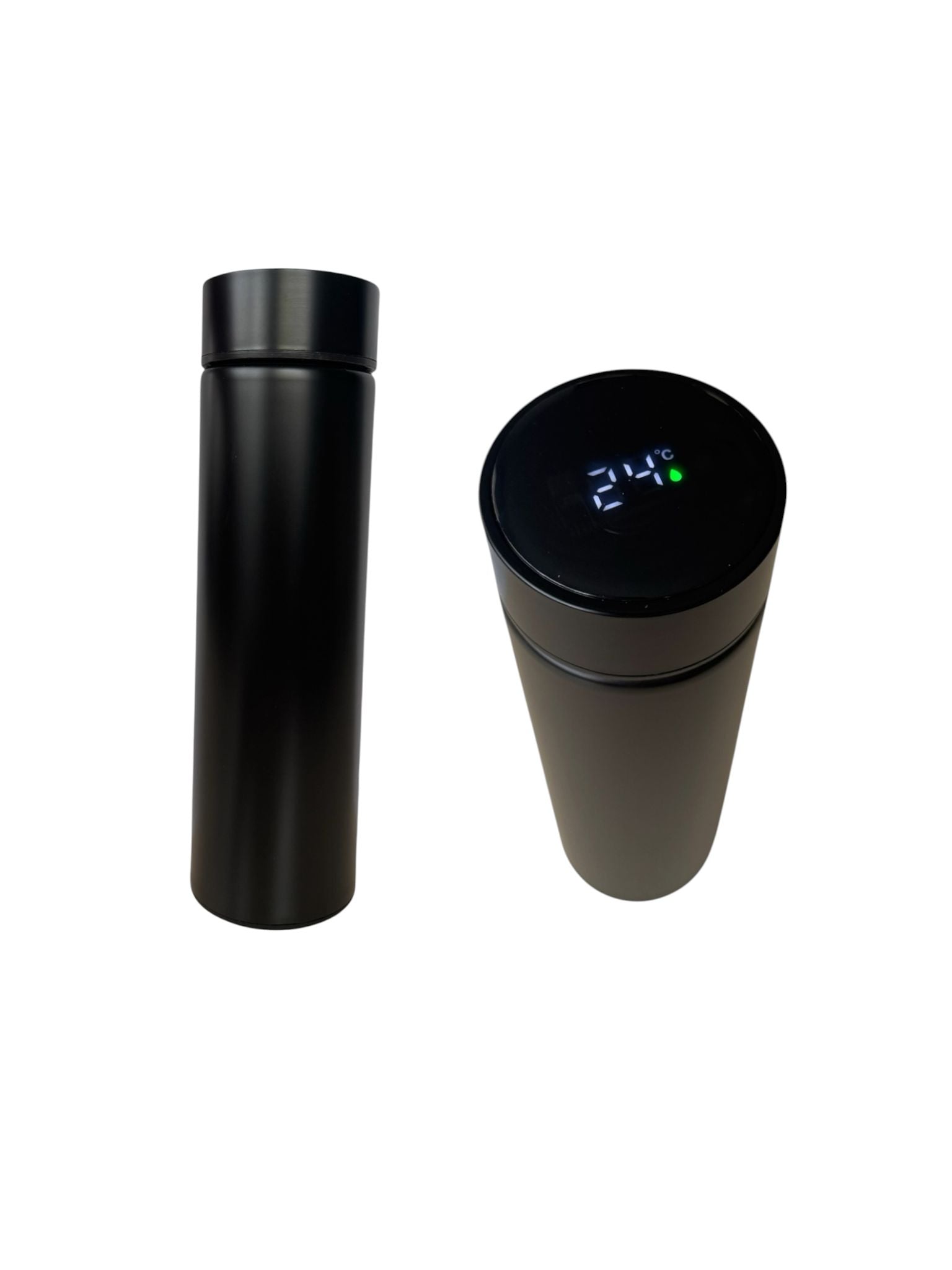 Termos Inteligent 500 ml cu Display LED Temperatură, Inox 304, Smart Cup, Negru