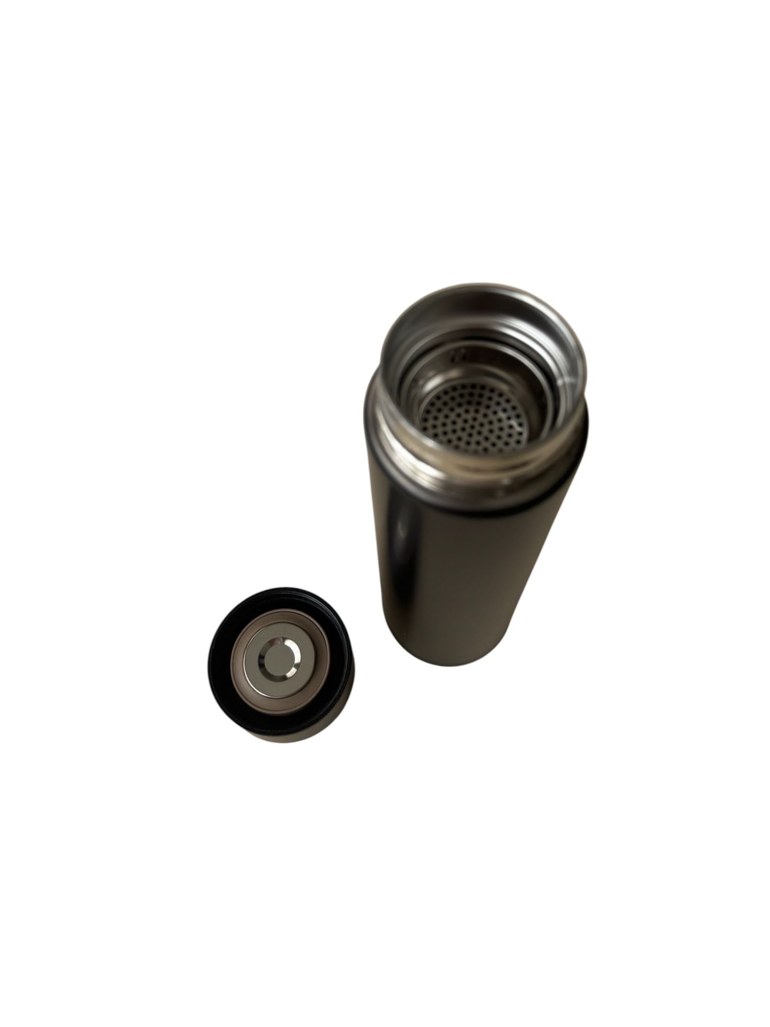 Termos Inteligent 500 ml cu Display LED Temperatură, Inox 304, Smart Cup, Negru